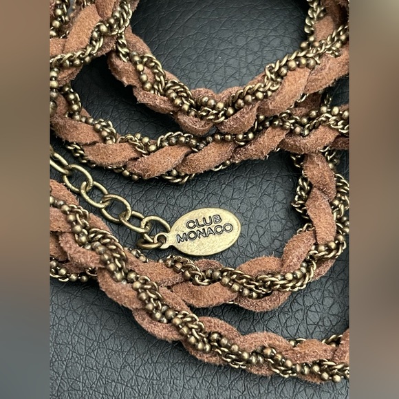 Club Monaco leather wrap bracelet - Picture 4 of 5